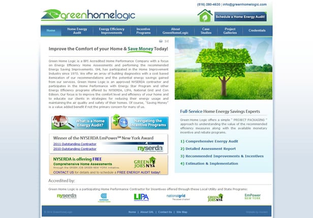 Home Performance Contractor website
