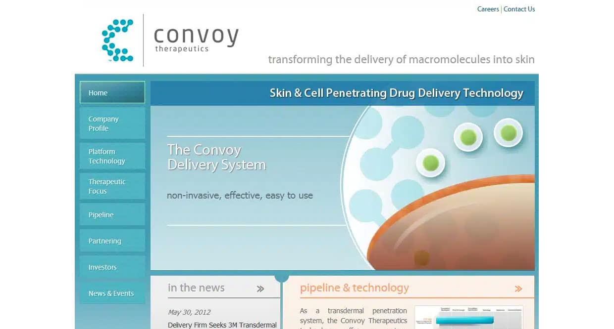 Convoy Therapeutics website