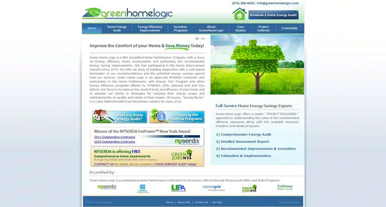 website for green home logic