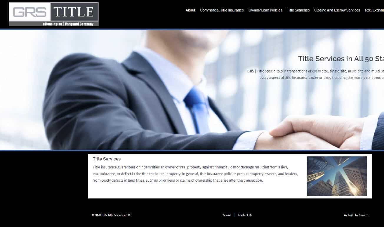 GRS-Title company website design