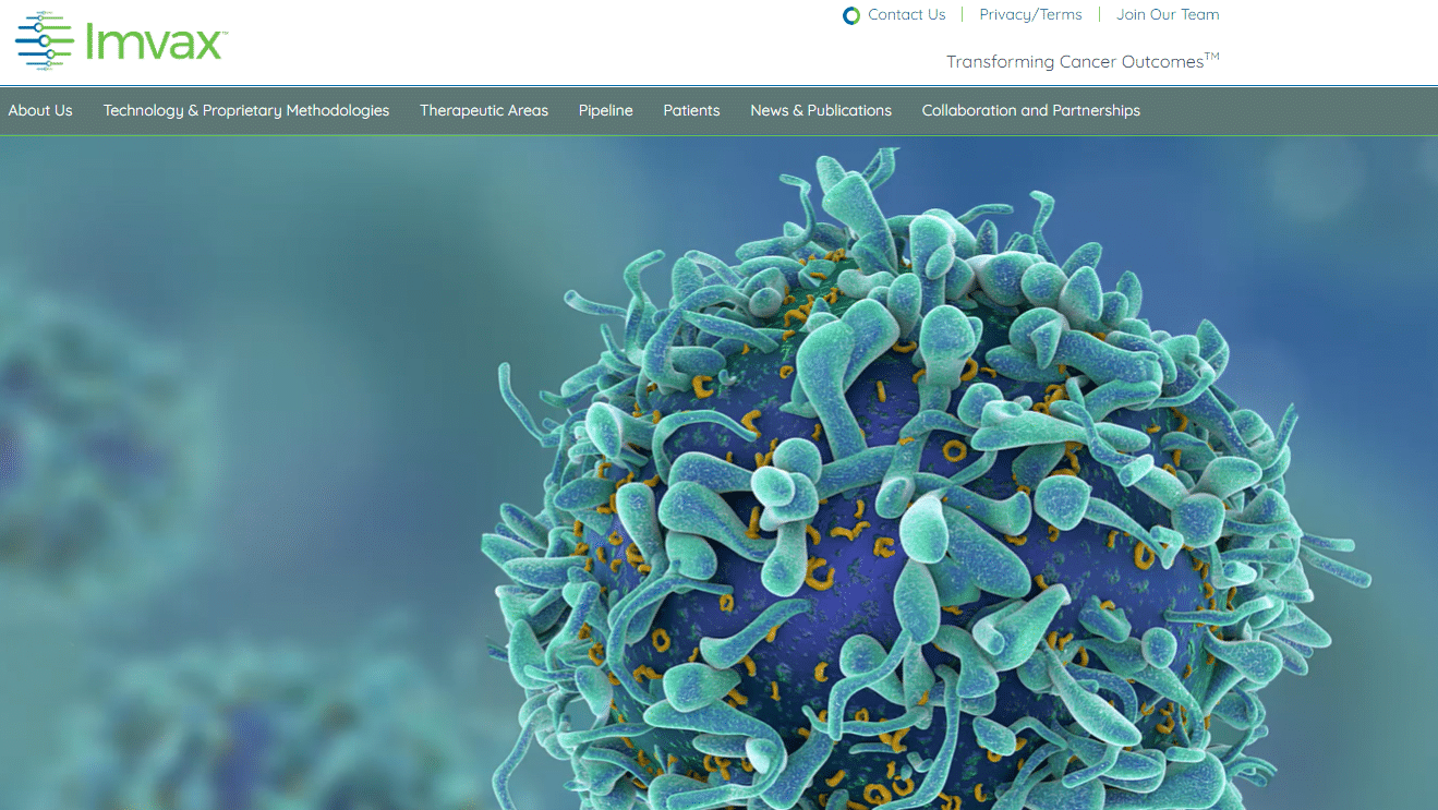Imvax biotech website Malignant glioma hepatocellular carcinoma pancreatic cancer