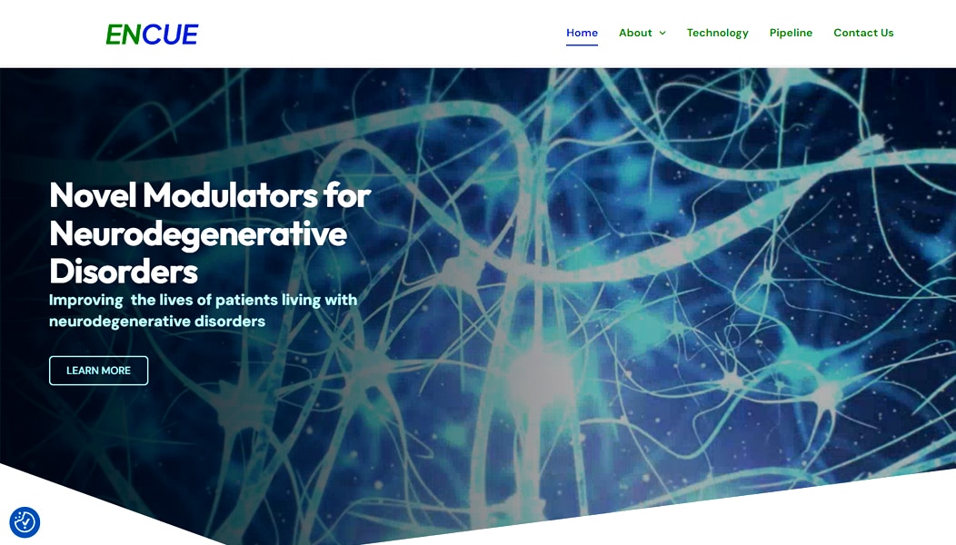 Encue biotech web design banner image