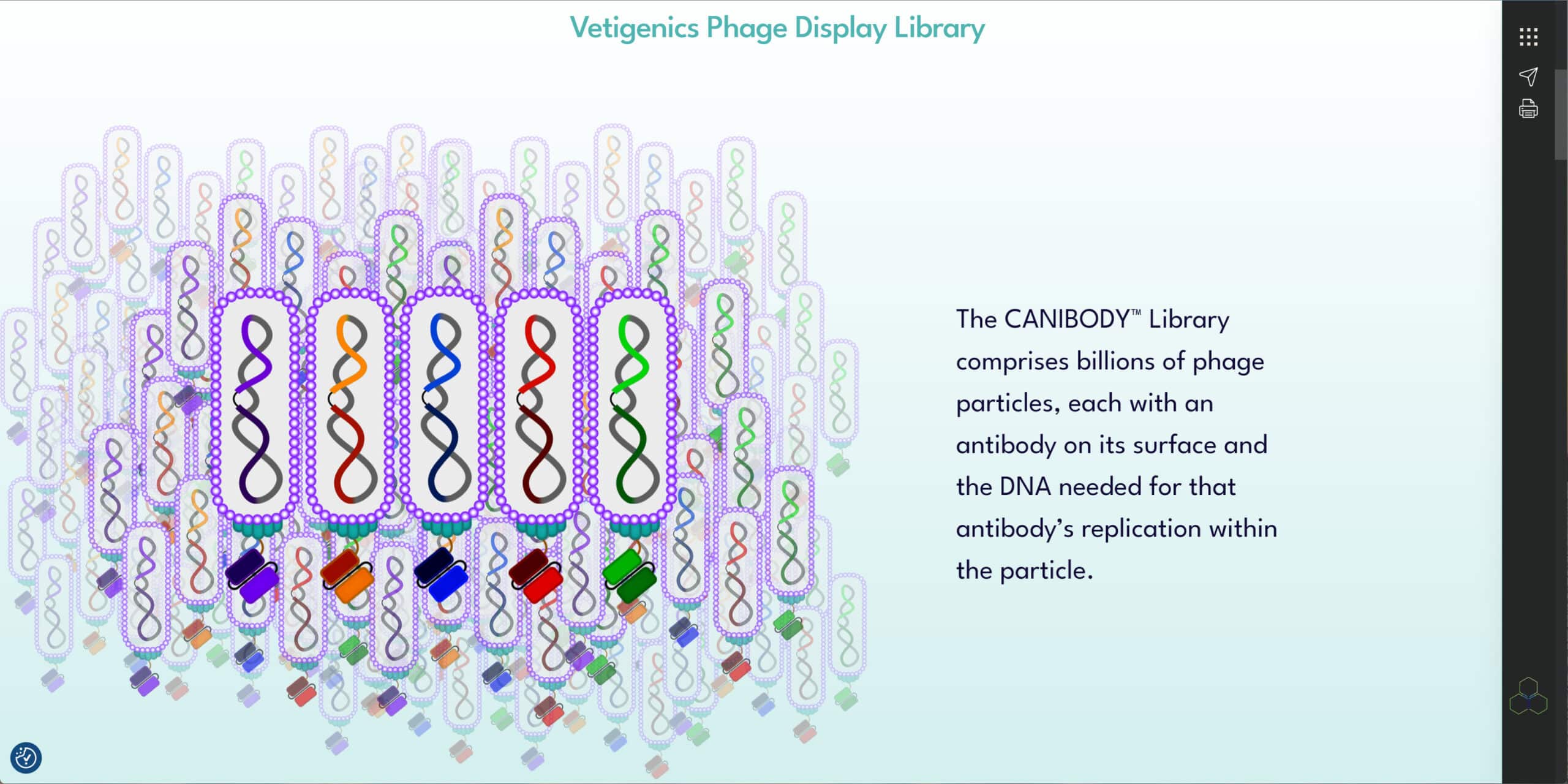 Biotech webiste dynamic visual elements example image