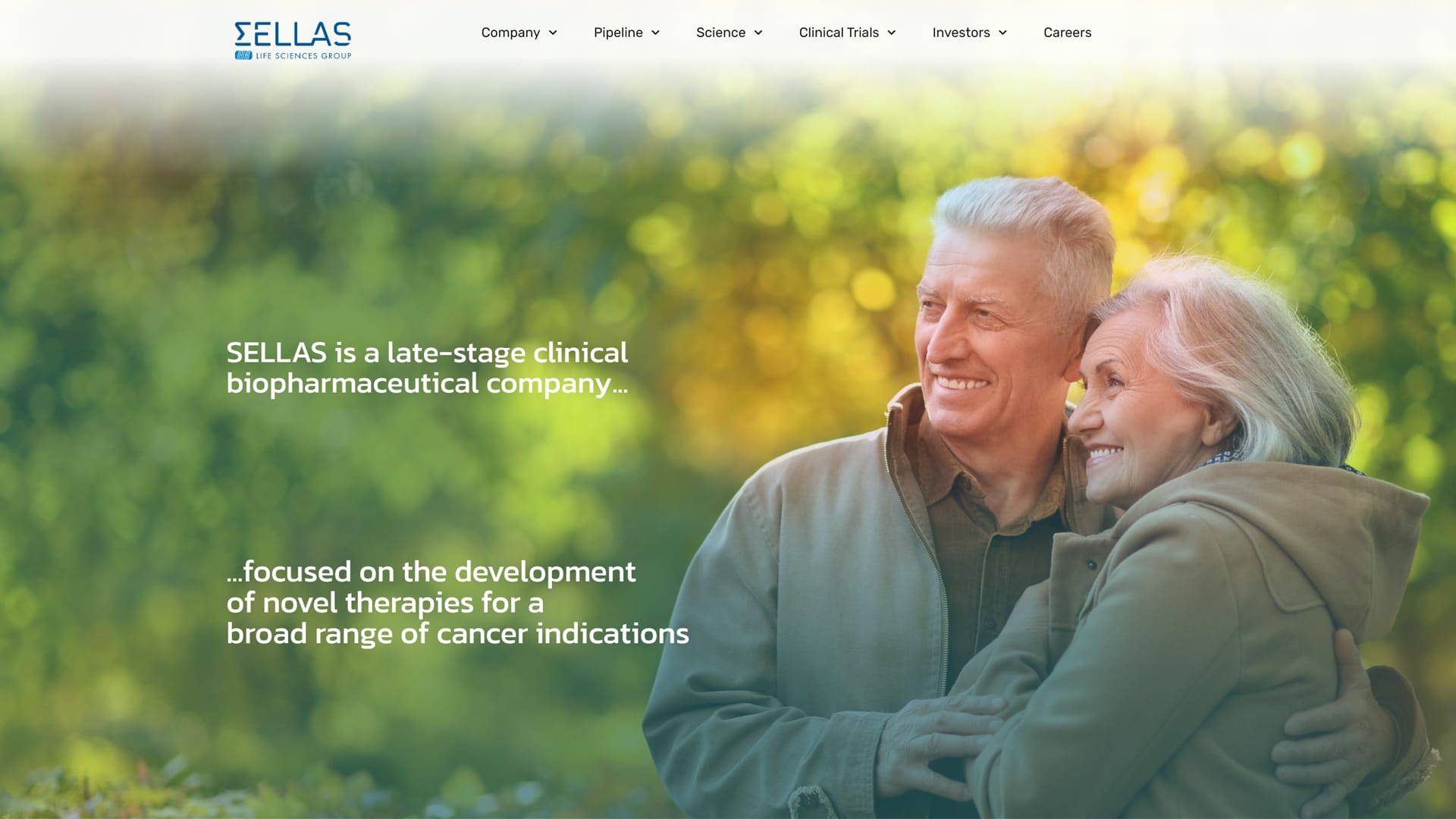 Sellas biotech website design portfolio featured image