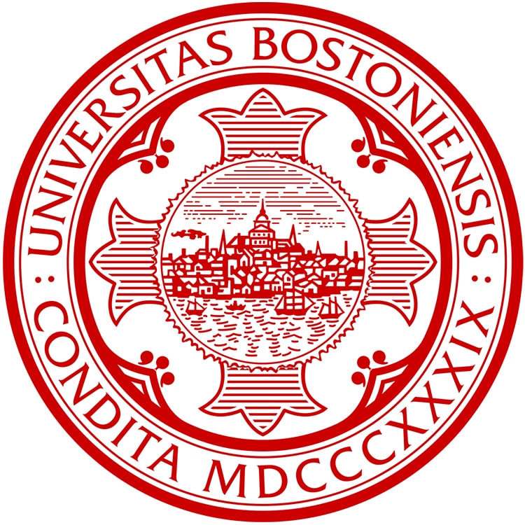 Boston University logo for biotech website