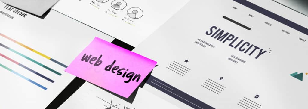 Simple web design trend image for blog
