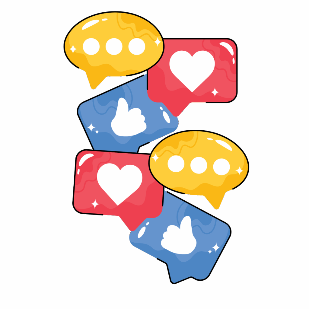 Social media icons for Brand Credibility blog post